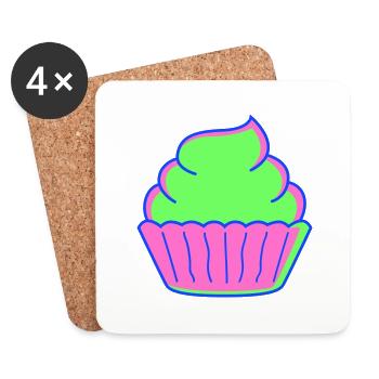 cupcake - Untersetzer (4er-Set) - Weiß - Vorne