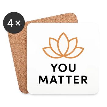 You Matter - Untersetzer (4er-Set) - Weiß - Vorne