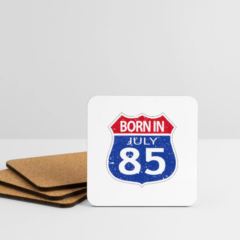 Born in July 1985 Coasters (set of 4)
