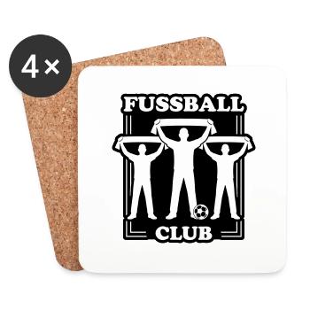 Fussball Club Fans - Untersetzer (4er-Set) - Weiß - Vorne