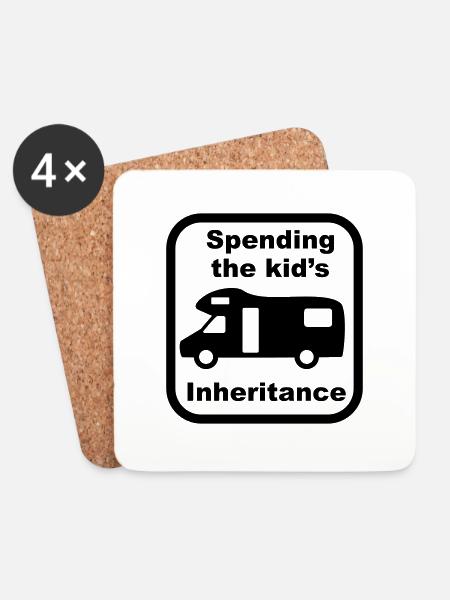 Motorhome - kid's inheritance - Untersetzer (4er-Set) - Weiß