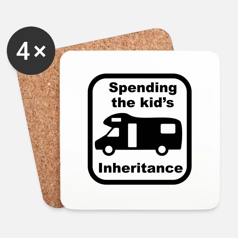 Motorhome - kid's inheritance - Untersetzer (4er-Set) - Weiß