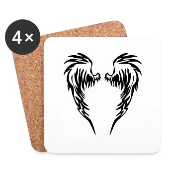 Wings - Coasters (set of 4) - white - Front