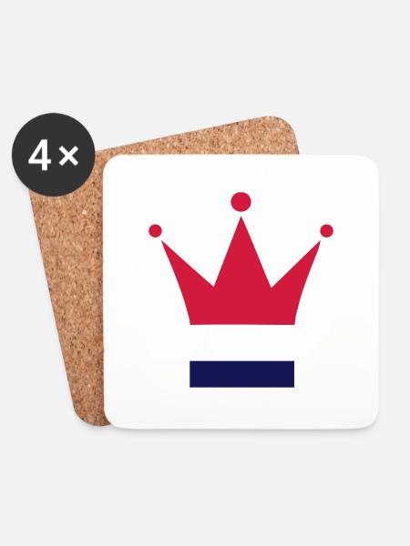 Niederlande - Untersetzer (4er-Set) - Weiß