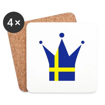 Schweden - Untersetzer (4er-Set) - Weiß - Vorne