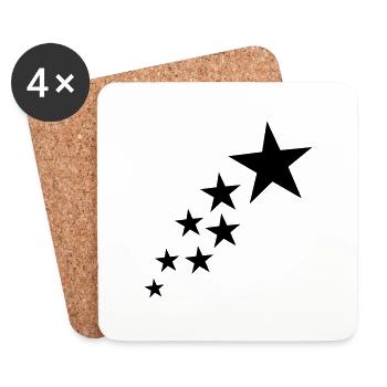 Stars - Coasters (set of 4) - white - Front