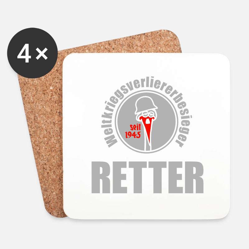 variante 2 - Untersetzer (4er-Set) - Weiß