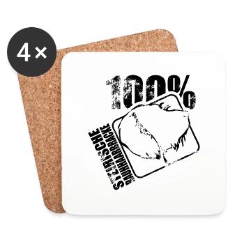 STYRIAN HAIR BRACELET 100 Dogs Dog Wilsigns - Coasters (set of 4) - white - Front