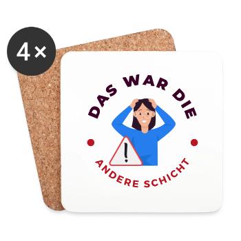 Firma Streit - Untersetzer (4er-Set) - Weiß - Vorne