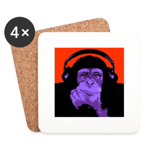 project dj monkey - Onderzetters (4 stuks)