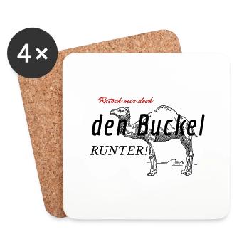 Slip me down! - Coasters (set of 4) - white - Front