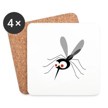 mosquito zzzPaf - Coasters (set of 4) - white - Front