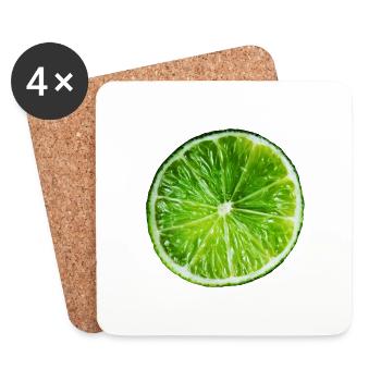 Lime - Coasters (set of 4) - white - Front
