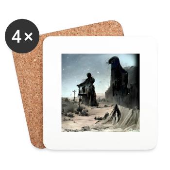 Ghost Town - Coasters (set of 4) - white - Front
