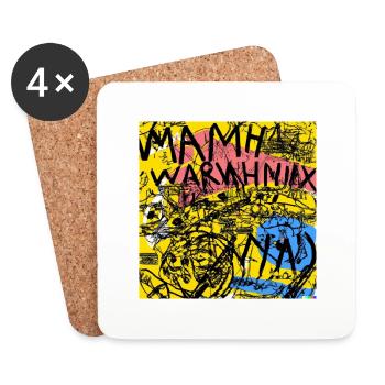 Warnhnix - Dessous de verre (lot de 4) - blanc - Devant