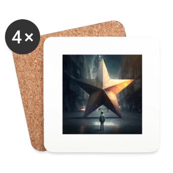 Big Star - Untersetzer (4er-Set) - Weiß - Vorne