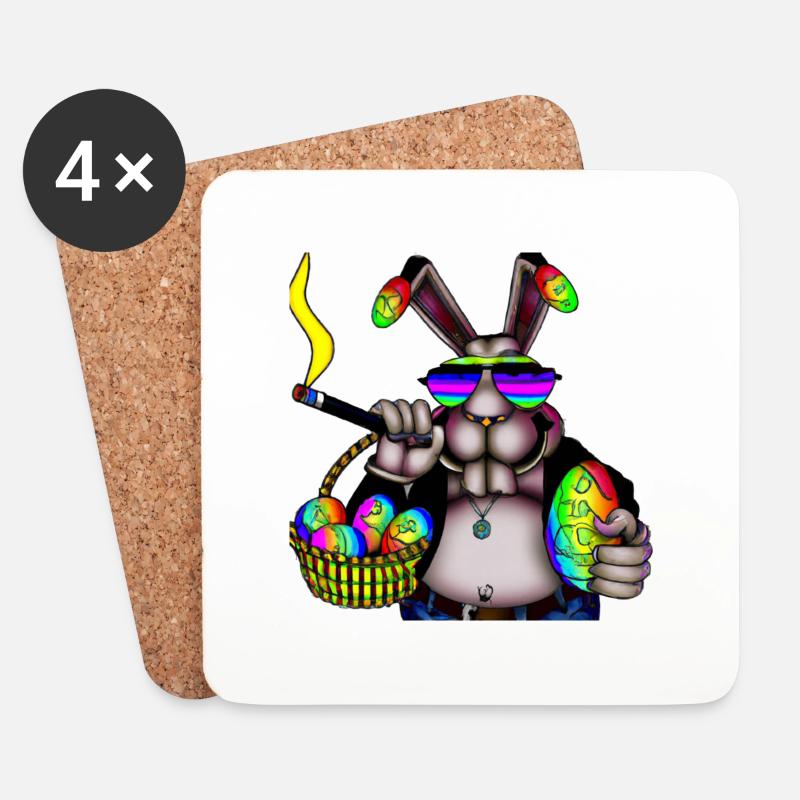 Easter 3 - Coasters (set of 4) - white