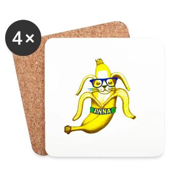 Banabunny - Untersetzer (4er-Set) - Weiß - Vorne