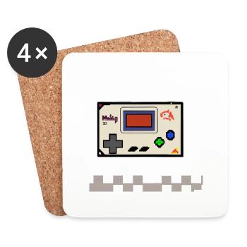 Retro Gaming - Coasters (set of 4) - white - Front