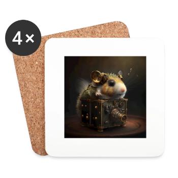 Fotograf - Untersetzer (4er-Set) - Weiß - Vorne