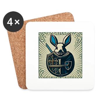 Make Easter Great Again III - Untersetzer (4er-Set) - Weiß - Vorne