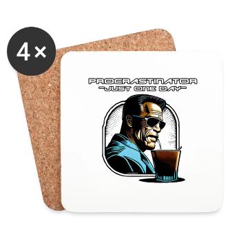 Procrastinator - Coasters (set of 4) - white - Front