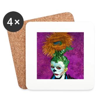 Van Gogh Kunst - Untersetzer (4er-Set) - Weiß - Vorne