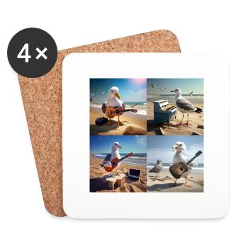 BBB Stickers 2 - Coasters (set of 4) - white - Front