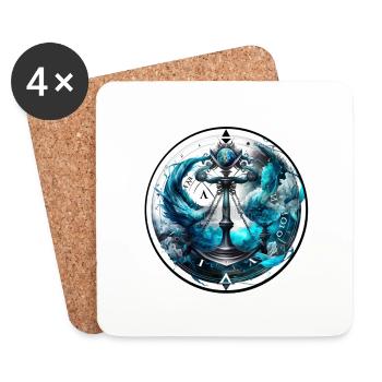 Balance Sturm - Untersetzer (4er-Set) - Weiß - Vorne