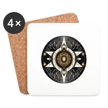 Balance compass - Coasters (set of 4) - white - Front
