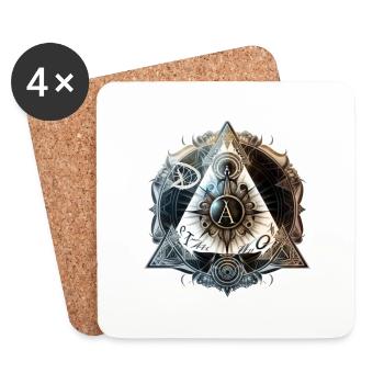illumini - Coasters (set of 4) - white - Front