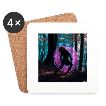 Forest Dance - Untersetzer (4er-Set) - Weiß - Vorne