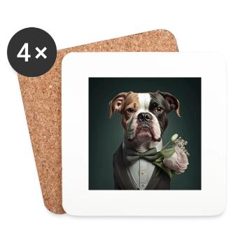 I'm not single, I have a dog - Untersetzer (4er-Set) - Weiß - Vorne
