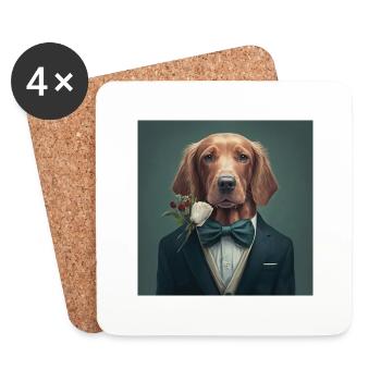 I'm not single, I have a dog - Untersetzer (4er-Set) - Weiß - Vorne