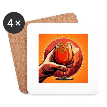 Prost - Untersetzer (4er-Set) - Weiß - Vorne