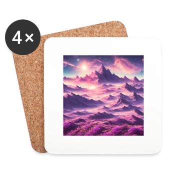 A vibrant planet - Untersetzer (4er-Set) - Weiß - Vorne