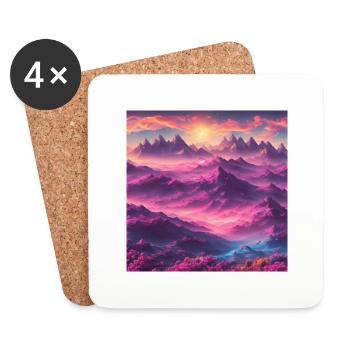A vibrant planet - Untersetzer (4er-Set) - Weiß - Vorne