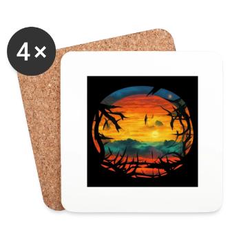 summer - Untersetzer (4er-Set) - Weiß - Vorne