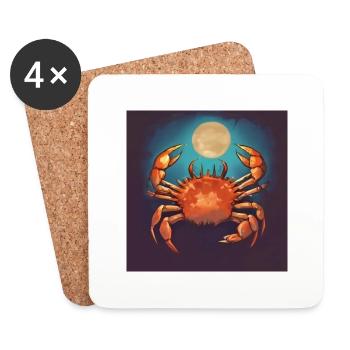 crabsolution - Coasters (set of 4) - white - Front
