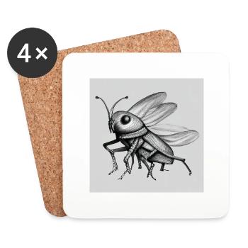 entomology - Coasters (set of 4) - white - Front