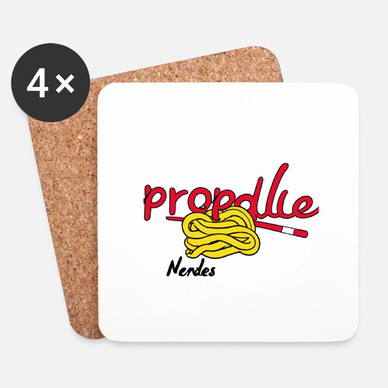 Noodle Nendes - Untersetzer (4er-Set) - Weiß