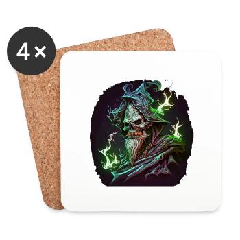 necromancer - Coasters (set of 4) - white - Front