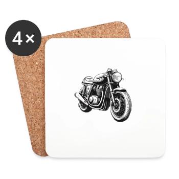 Oldtimer Lover weiß - Untersetzer (4er-Set) - Weiß - Vorne