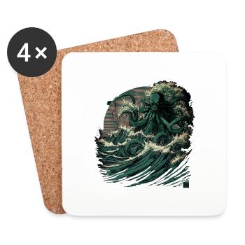 Kangawa Chtul - Coasters (set of 4) - white - Front