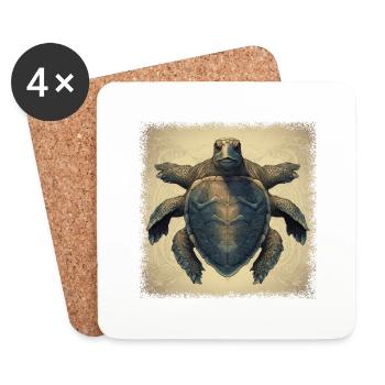 jokes statement present fun birthday present happy - Coasters (set of 4) - white - Front