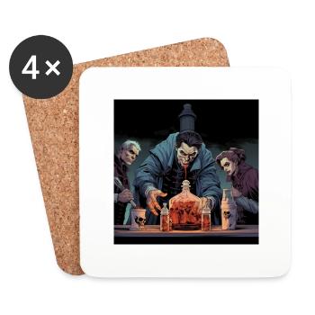 Comic style Vampire - Untersetzer (4er-Set) - Weiß - Vorne