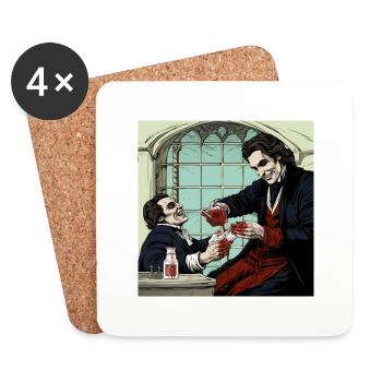 Comic style Vampire 2 - Untersetzer (4er-Set) - Weiß - Vorne