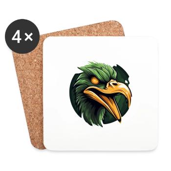 Adler Comic Art - Coasters (set of 4) - white - Front
