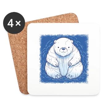 Feminist Amazonian Capitalist Statement Cool - Coasters (set of 4) - white - Front