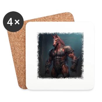 Riding Academy Joke Horseriding Birthday - Coasters (set of 4) - white - Front